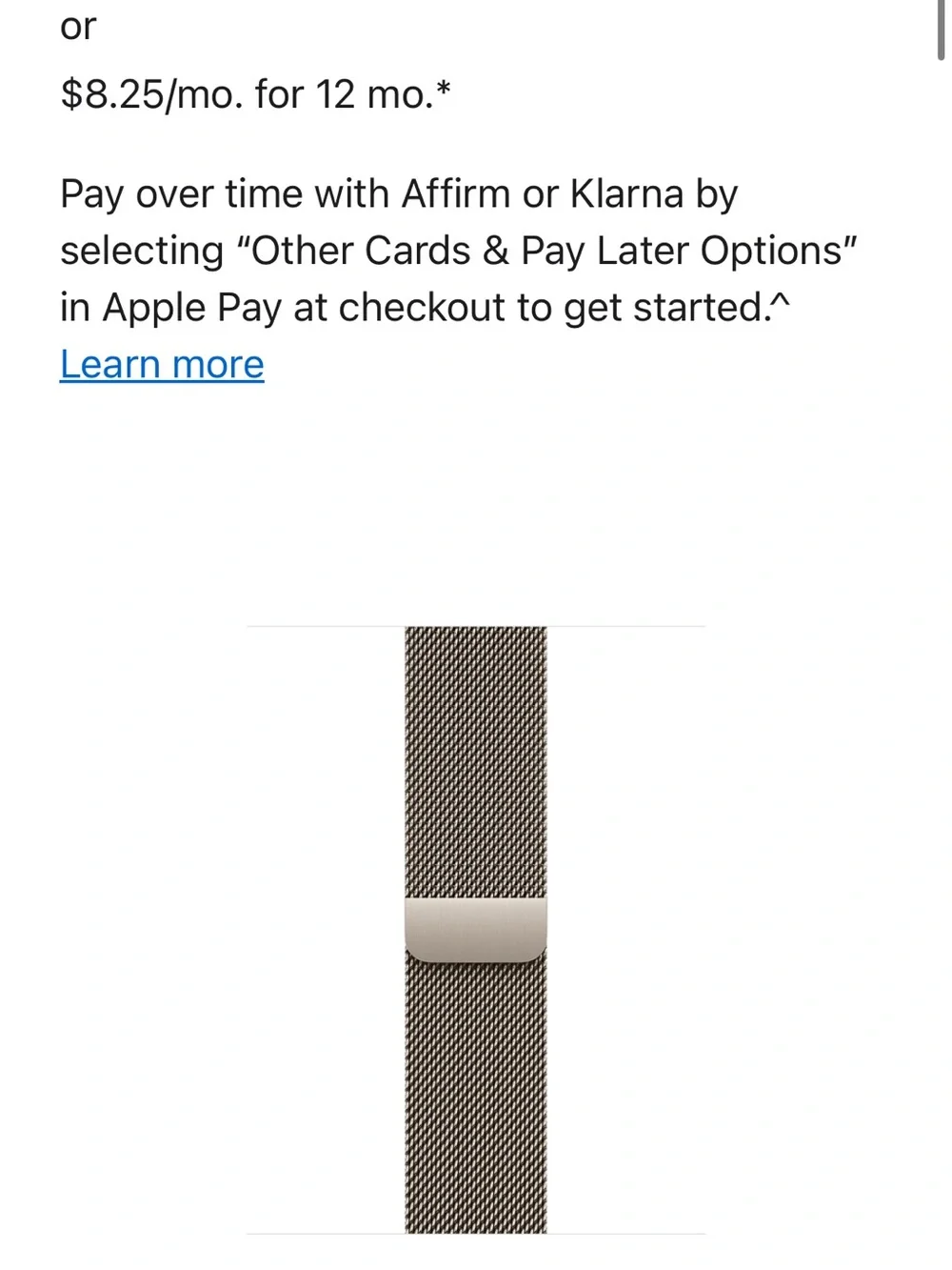 Apple Milanese Loop Watch Band - Brown Stainless Steel